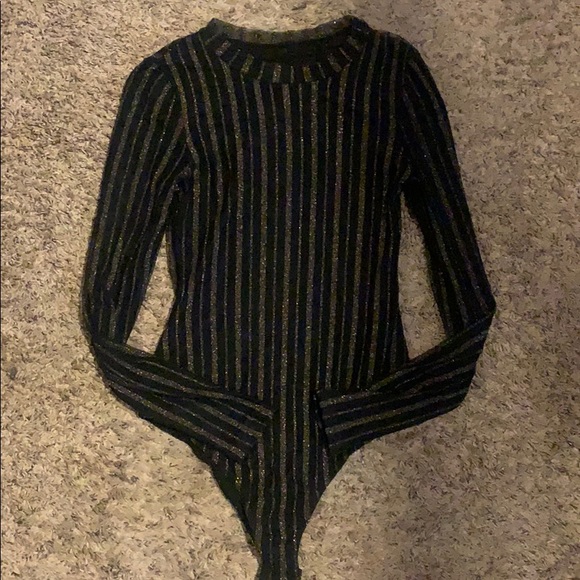 GoJane Tops - Sparkled Mesh Bodysuit